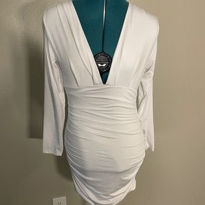 White prom dress
